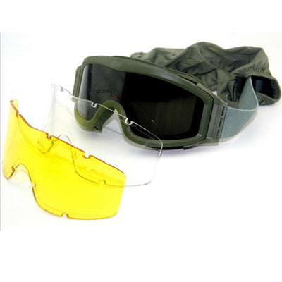 GOGGLES WITH 3 LENSE OPTIONS
